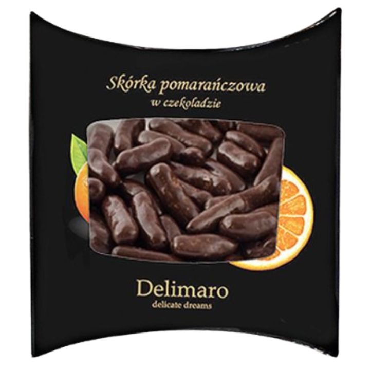 Skórka pomarańczy w czekoladzie Delimaro (100g)