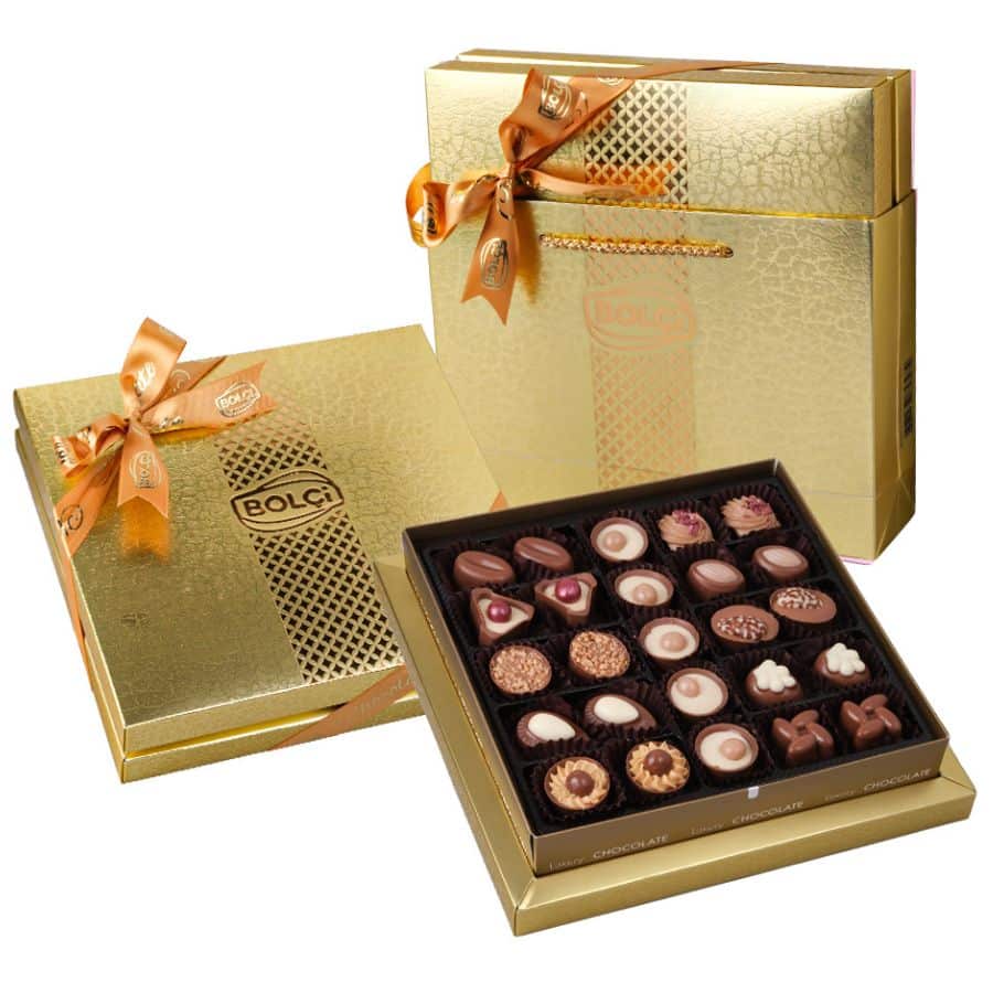 Bombonierka Bolci Diamond gold (290g)