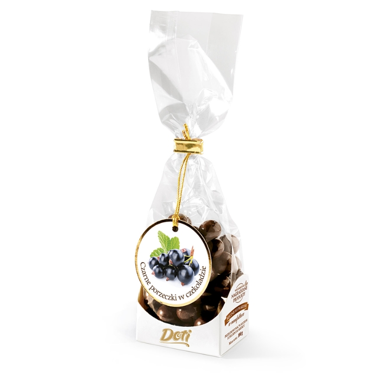 Czarna porzeczka Doti w czekoladzie (100g)