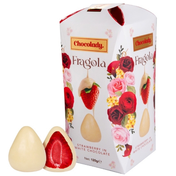 Truskawki Chocolady Fragola biała czekolada (120g)