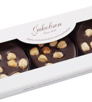 Krążki deserowe Jakobsen czekoladowe z orzechami (75g)
